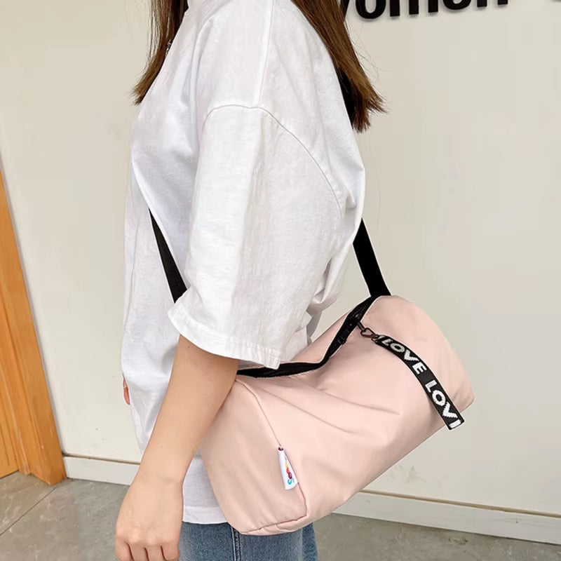 Women's Waterproof Gym Bag - Ultralight Fitness Duffle for Outdoor Travel and Sports Activities