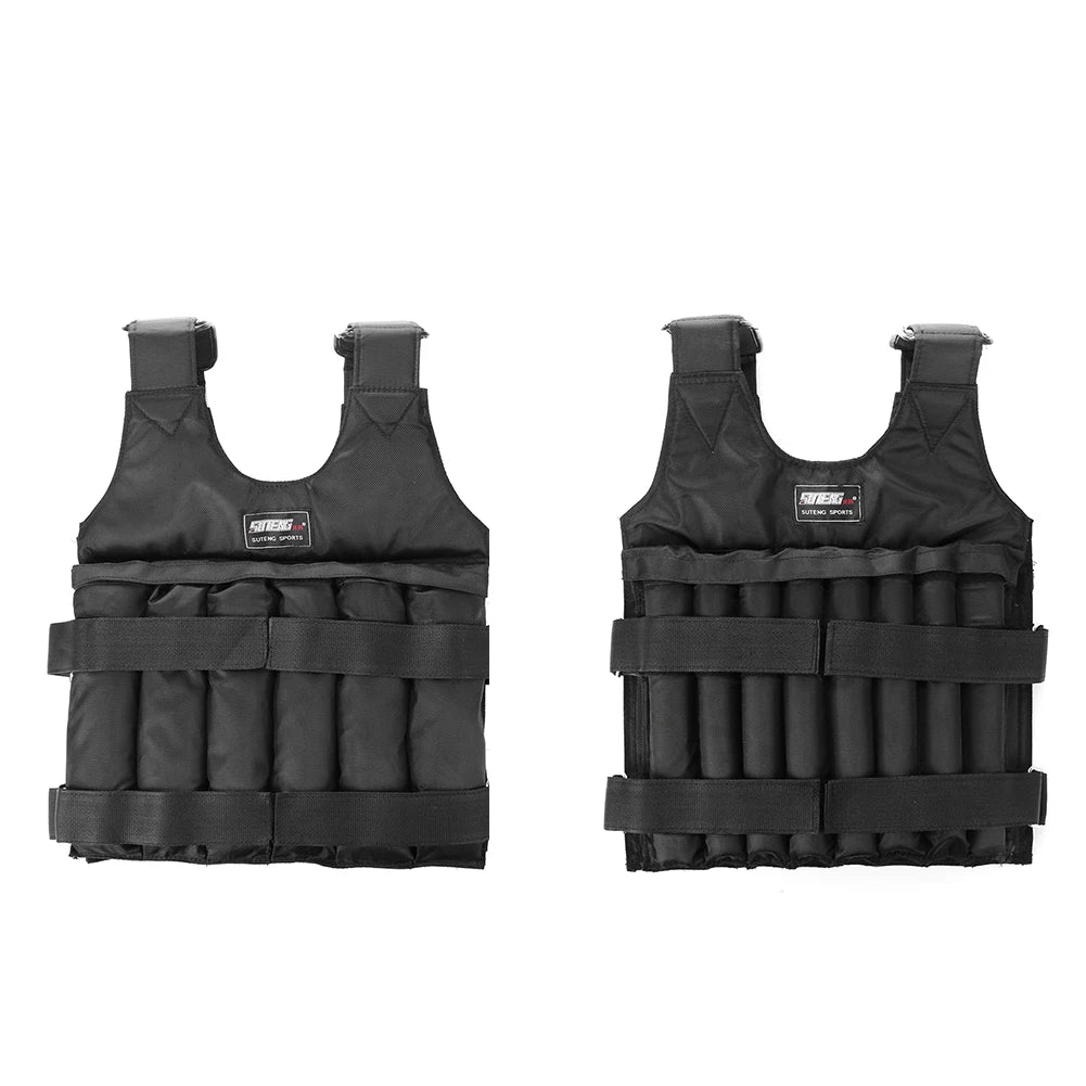 Adjustable Weight Vest for Running and Training - 3/15/20/35/50 Kg Load Capacity Fitness Jacket