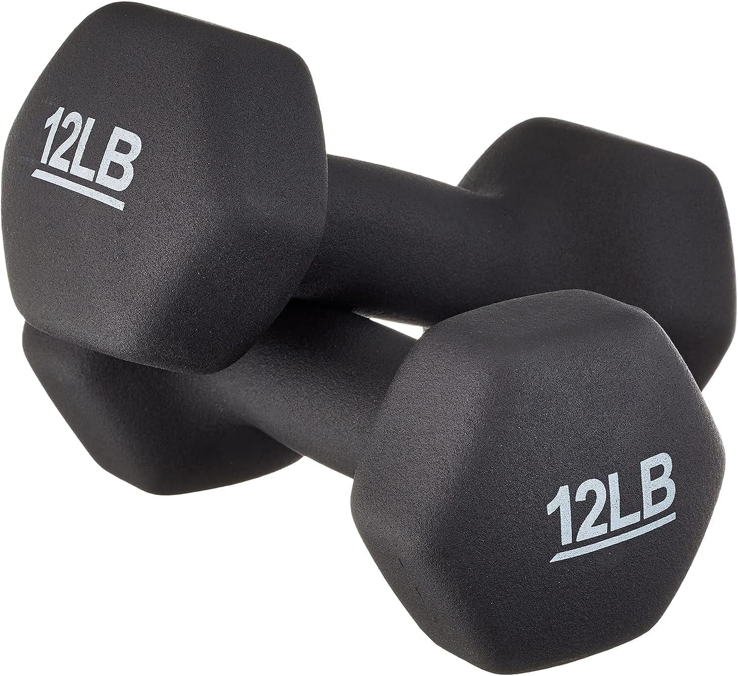 12 pound Neoprene Dumbbell Hand Weights for Exercise and Muscle Toning