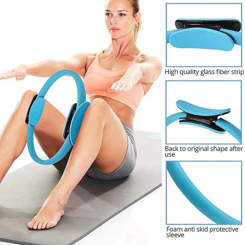 Yoga Pilates Ring for Pelvic Floor Muscle Training - Open Back Magic Ring Fitness Accessory