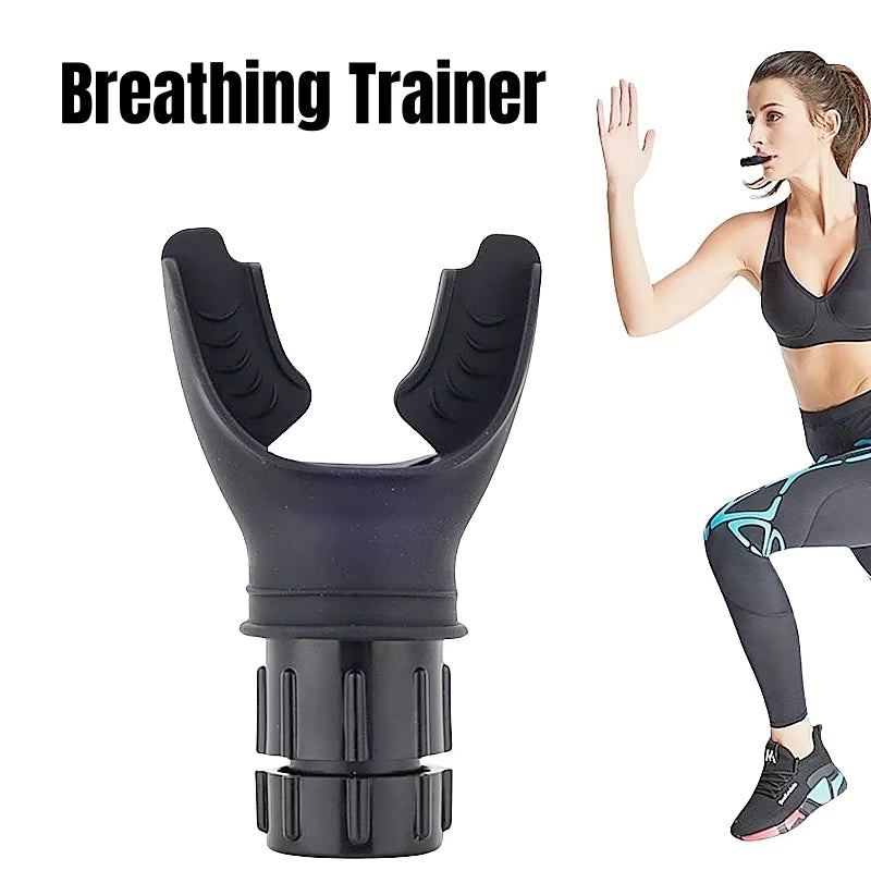 Sports Breathing Trainer - Lung Exercise Mouthpiece Respirator for Home Fitness and Health Care Accessories
