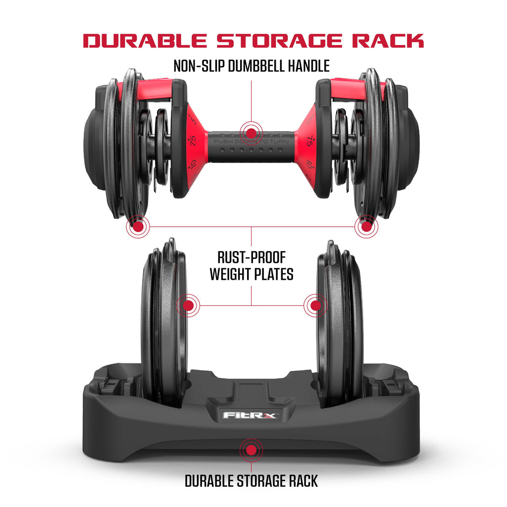 Adjustable Dumbbell Set, 2-Pack 25 lb Smartbell with 9-in-1 Quick-Select Weight Adjustments in 2.5 lb Increments for Home Gym Use