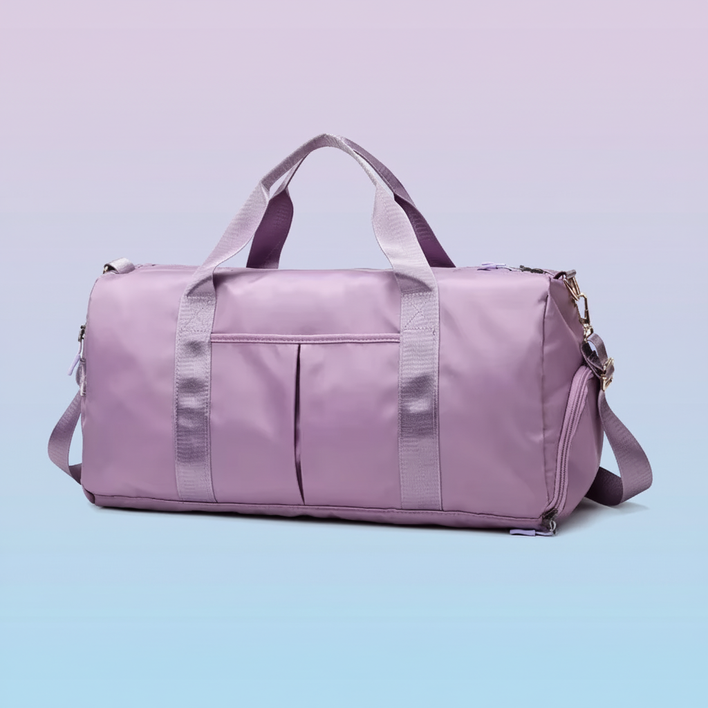 Nylon Gym Bag with lighter background